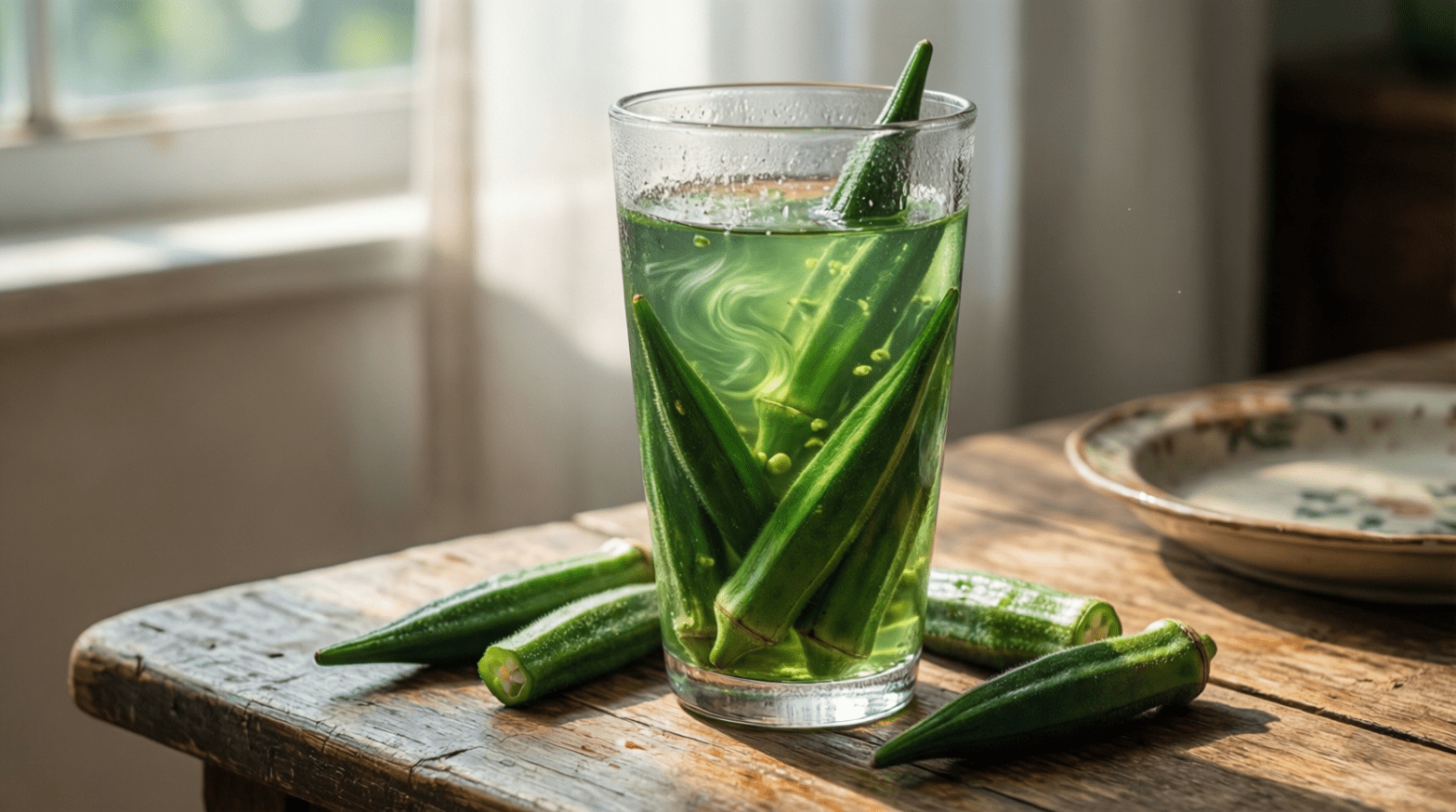 health benefits of okra water